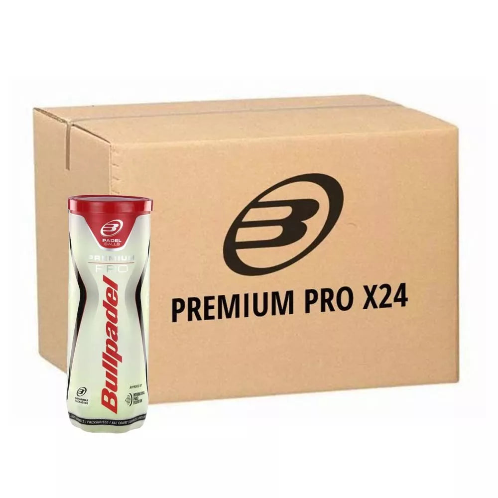 Cartone 24 tubi da 3 palline Bullpadel Premium Pro