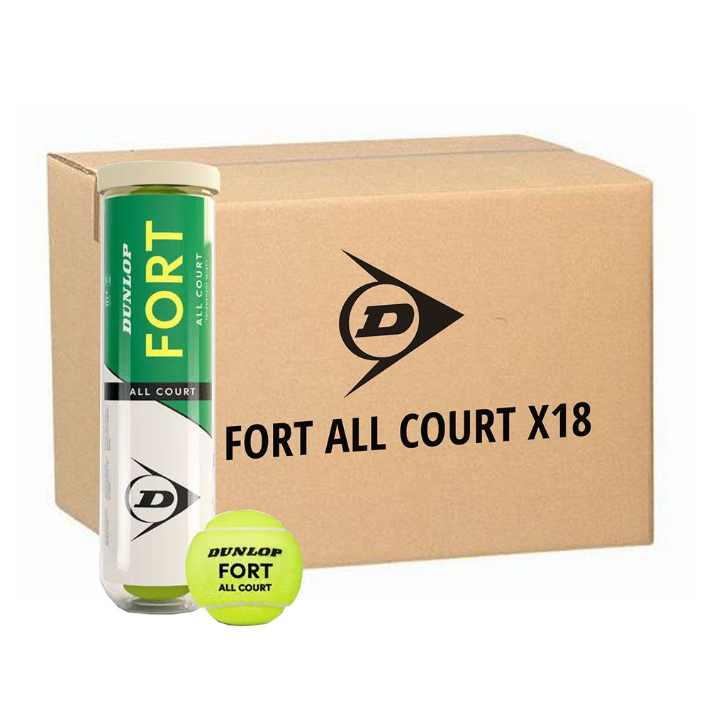 DUNLOP FORT ALL COURT (CARTONE DA 18 TUBI/4 PALLINE)