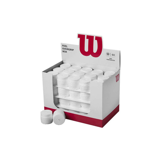 Wilson Pro Perforated Overgrip bianco confezione da 60